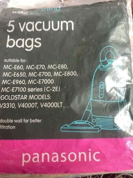 Photo of free Pack of 5 vacuum bags (South Darley CP DE4) #1