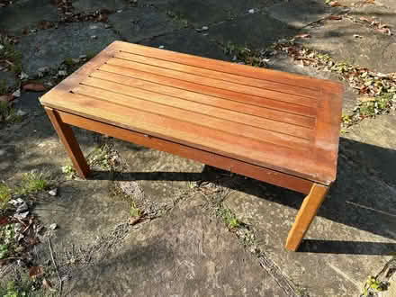 Photo of free Wooden Garden Low Table (Congleton CW12) #1