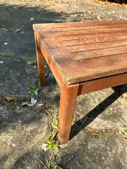 Photo of free Wooden Garden Low Table (Congleton CW12) #3