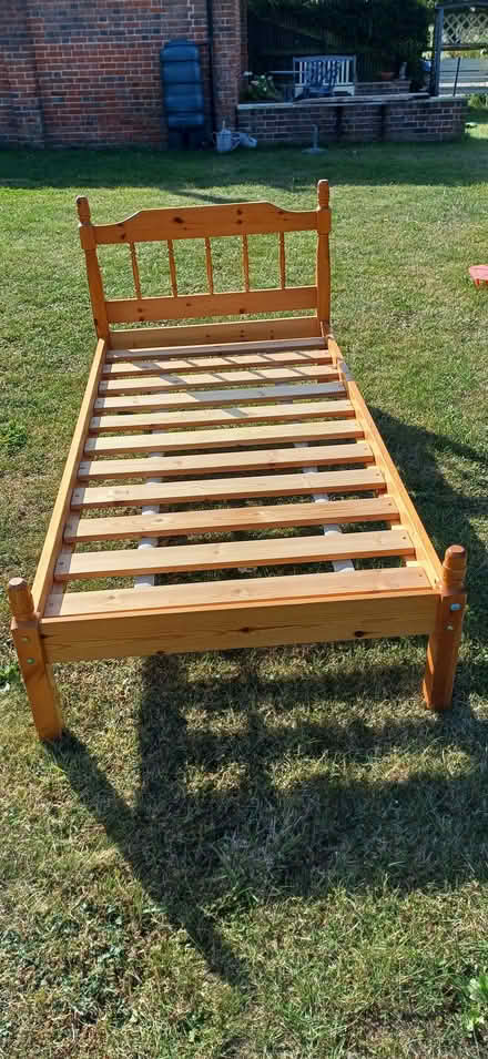 Photo of free Single pine bed frame (Starston IP20) #1