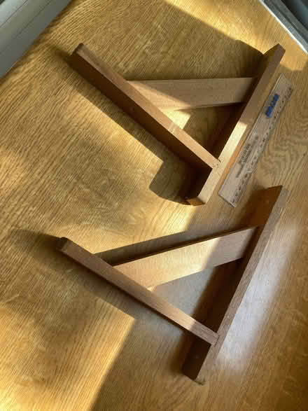 Photo of free Wooden shelf brackets (Greenbank CW8) #2