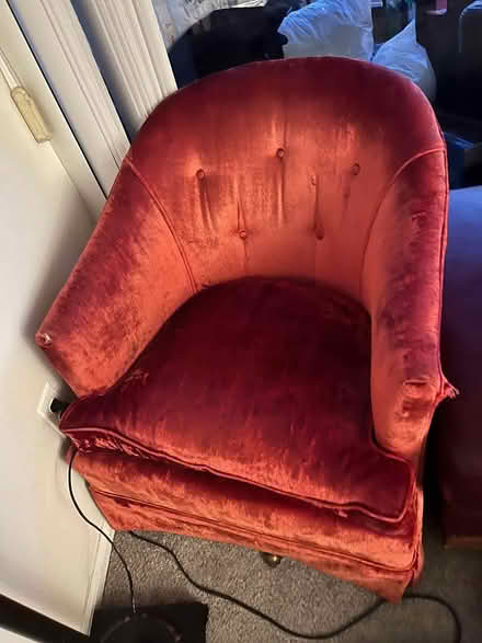 Photo of free Red Sofa (Rockville, MD) #1