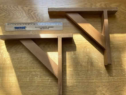 Photo of free Wooden shelf brackets (Greenbank CW8) #3
