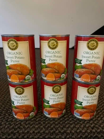 Photo of free 6 Cans Organic Sweet Potato Purée (312 Montgomery Street) #1