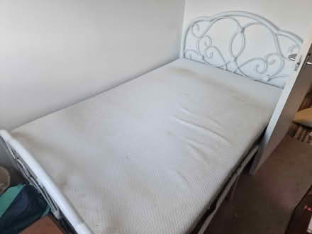 Photo of free SMALL double bed and emma mattress (Appleby-in-Westmorland CA16) #1