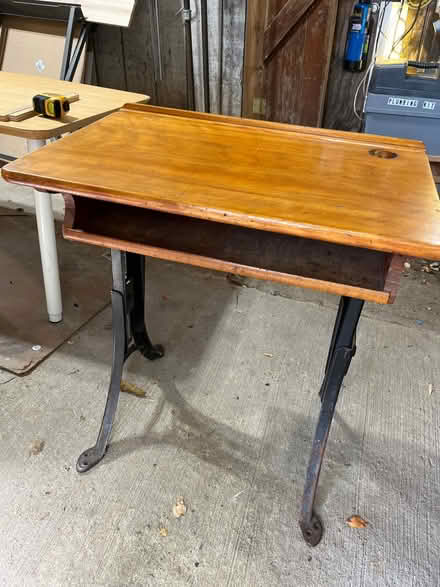 Photo of free Vintage school desk (Near Marshall Road School) #1