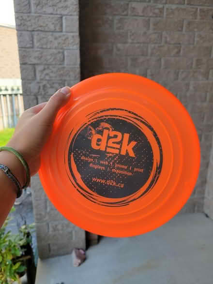 Photo of free Neon Orange Frisbee (Riverside South) #1