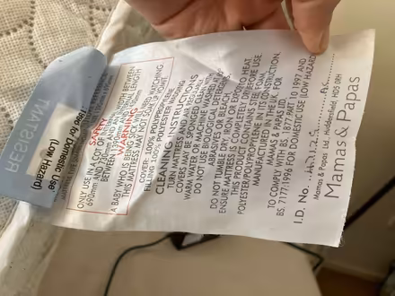 Photo of free Cot mattress (Heaton Moor SK4) #3