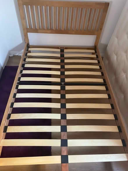 Photo of free Wooden bed frame (Enfield EN1) #3