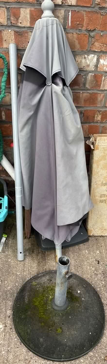 Photo of free Faded parasol + heavy base (Claughton) #1