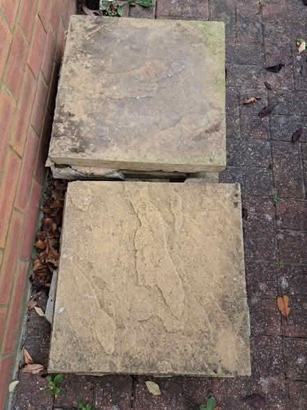 Photo of free 7 Paving slabs 45x45 (Welwyn, AL7) #1