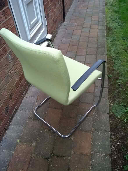 Photo of free Green fabric/chrome meeting room/reception type chair (Knaresborough HG5) #2