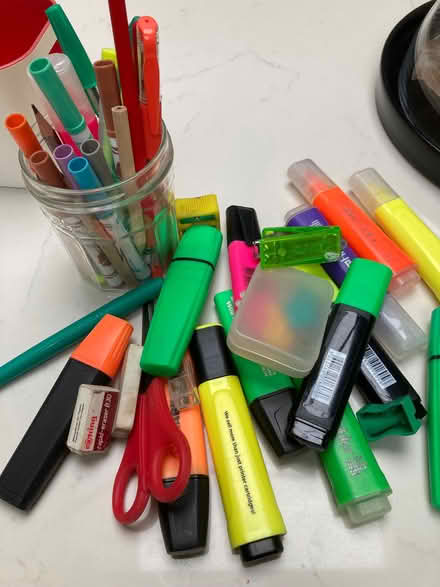 Photo of free Highlighter pens, other pens etc (Oldfield Park) #1