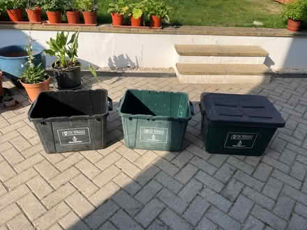 Photo of free 2 recycling boxes (Fleetville AL1) #1