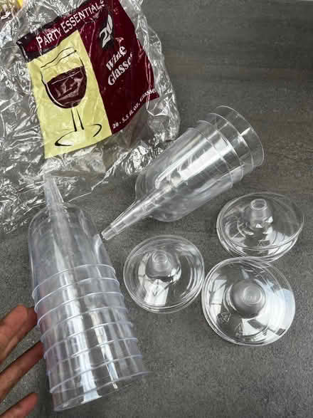 Photo of free Plastic wine glasses (CR8) #1