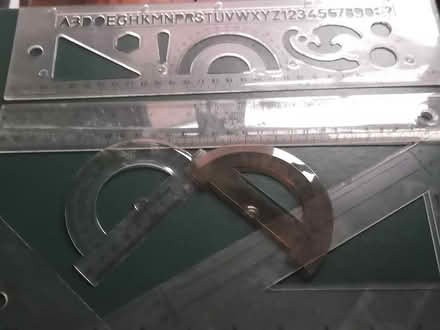 Photo of free Set squares, protractors, stencil etc. (Walton) #1