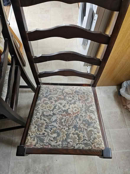 Photo of free Dark wood table and 4 chairs (Morecambe LA4) #2