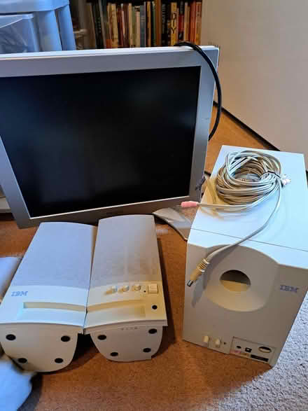 Photo of free computer speakers and monitor (Mundesley) #1