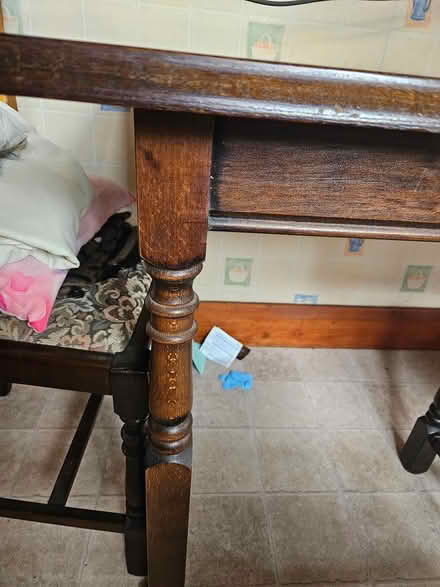 Photo of free Dark wood table and 4 chairs (Morecambe LA4) #3