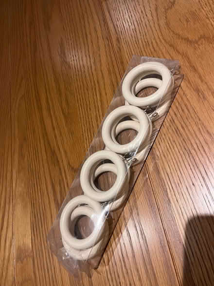 Photo of free Box of 12 unused curtain hoops (Crookes S10) #1