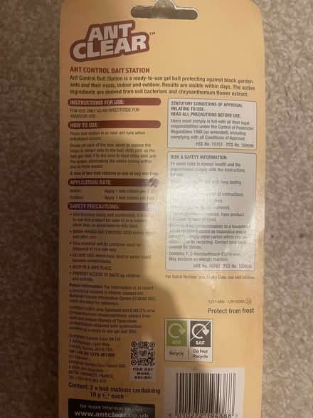 Photo of free Ant Control Bait Station (Southfields SW18) #2