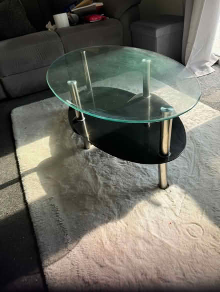Photo of free Glass coffee table (Shelley Rd area, Wboro NN8) #1
