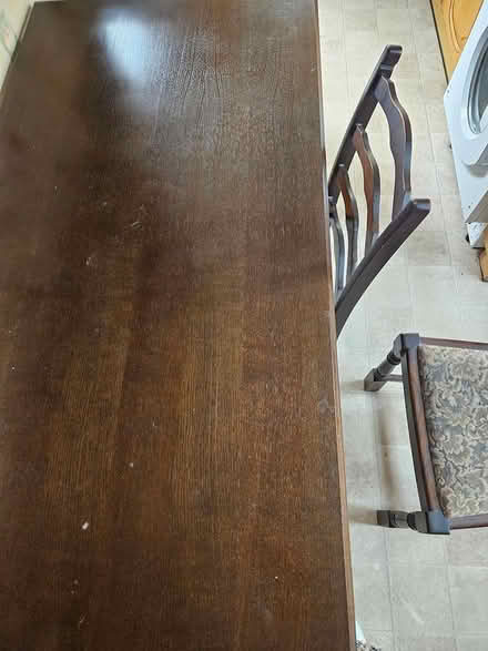 Photo of free Dark wood table and 4 chairs (Morecambe LA4) #1