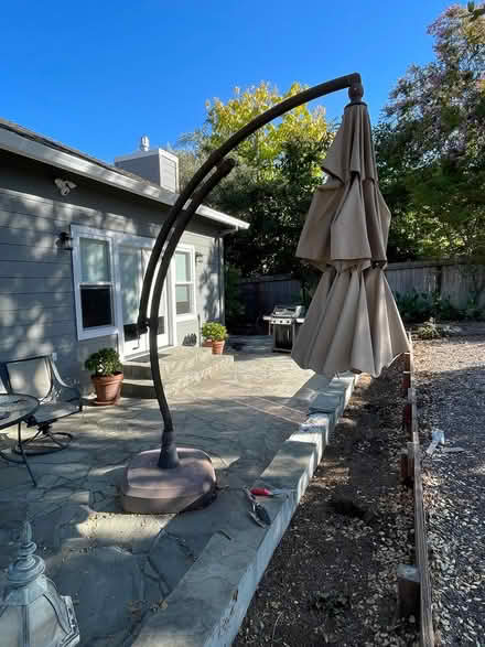 Photo of free Large patio umbrella (West side Petaluma) #1