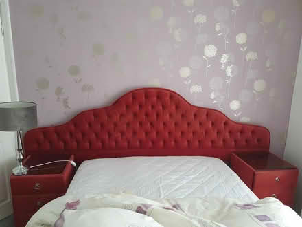 Photo of free Large fabric covered headboard (Burton Joyce) #1