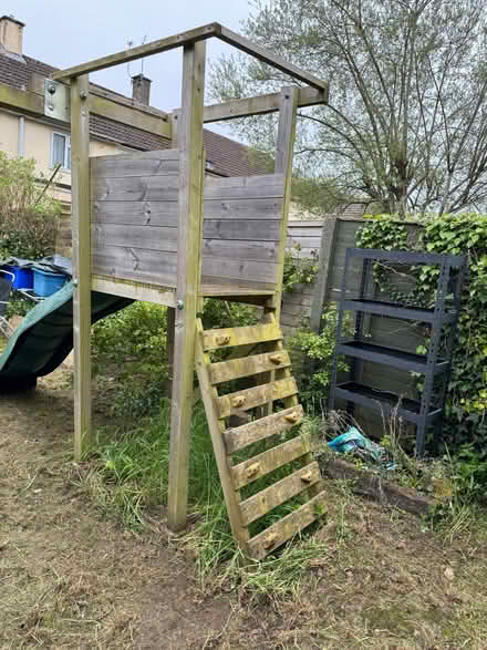 Photo of free Childrens climbing frame, swing and slide set by Dunster Hou (Old Road OX3) #2