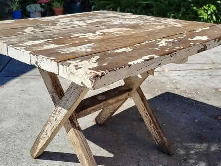 Photo of free wood table (Mt Carmel area, Redwood City) #1