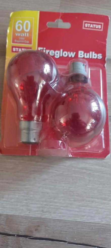 Photo of free Fireglow bulbs 60W (Ware SG12) #1