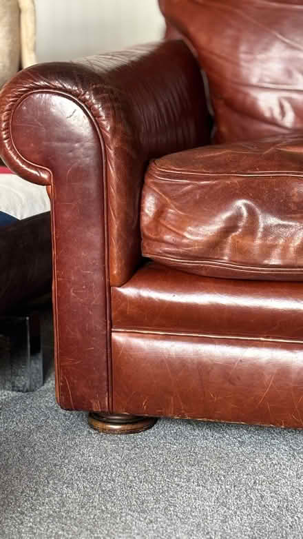 Photo of free Leather armchair (Orpington) #3