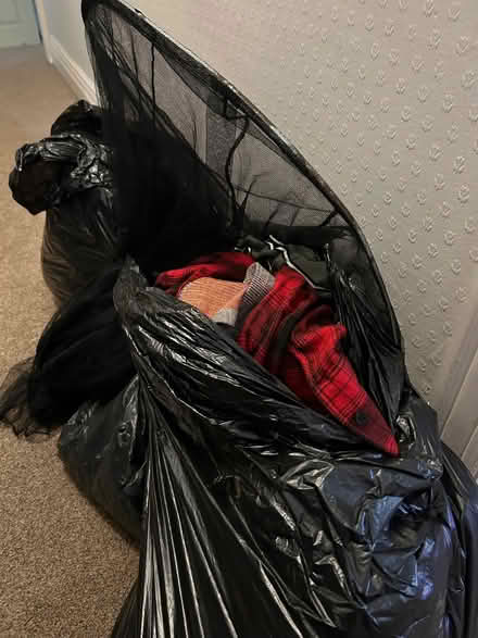 Photo of free Clothing, children’s books and black netting (Halliwell BL1) #1