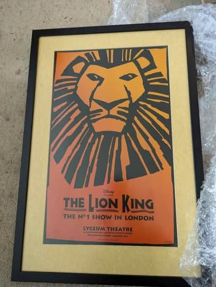 Photo of free Rare lion king poster (TW2 Twickenham) #1