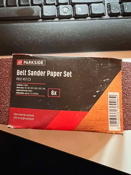 Photo of free Belt sander paper set (Cutteslowe OX2) #1