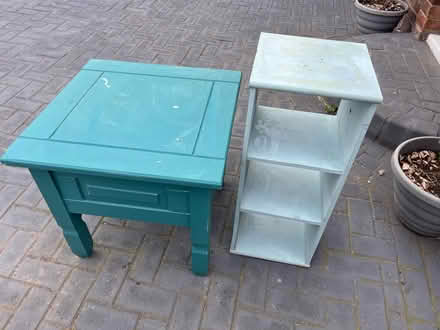 Photo of free Side table and small shelf unit (Litherland) #1