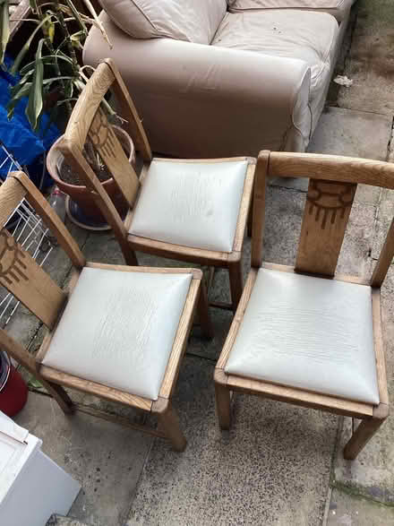 Photo of free 3 wooden chairs (M16 Trafford) #2
