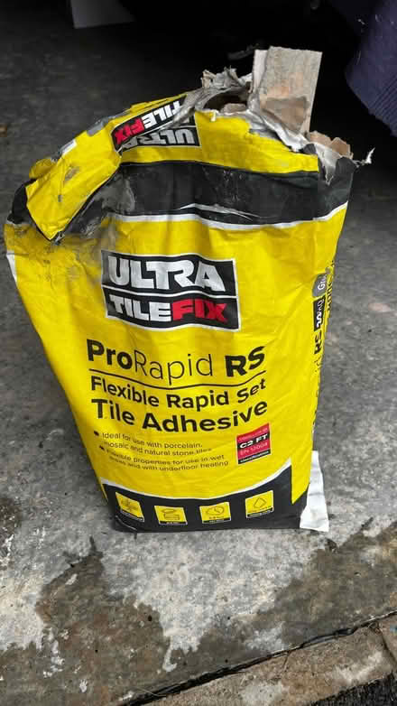 Photo of free Ultra tile flex rapid adhesive (HD4) #1