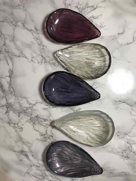 Photo of free Five Glass Petal Trinket Bowls (Stockport SK2) #2