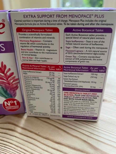 Photo of free Menopace plus supplements (Gosforth NE3) #2