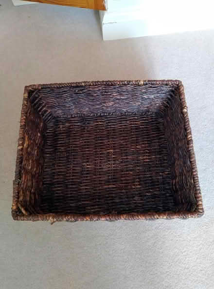 Photo of free Dark Brown Wicker Basket (East Chichester) #2