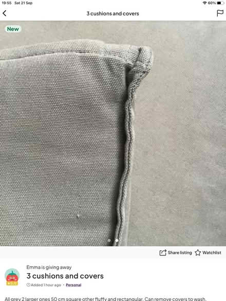 Photo of free 3 cushions (Henleaze BS9) #2