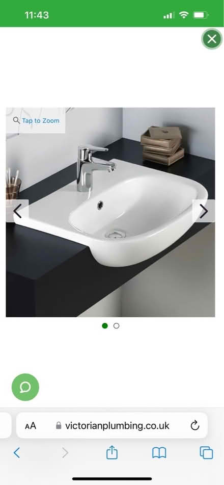 Photo of free Vanity Basin - Semi Recessed (Walton on Thames KT12) #2