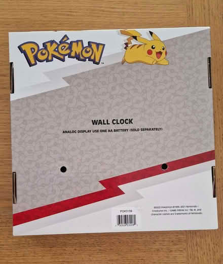 Photo of free Child's Pokemon Wall Clock (new, never used) (Chelmsford CM1) #2