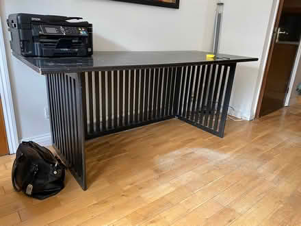Photo of free Large black desk 180x66cm (Cranfield) #2