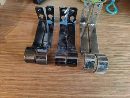 Photo of free 6 chrome curtain rod supports (Sydenham SE26) #1