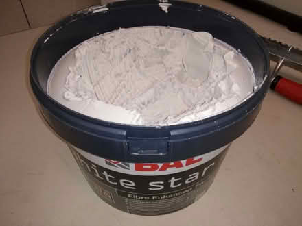 Photo of free BAL White Star tile adhesive 10L tub, partly used (Knaresborough HG5) #2