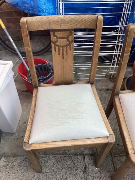 Photo of free 3 wooden chairs (M16 Trafford) #1
