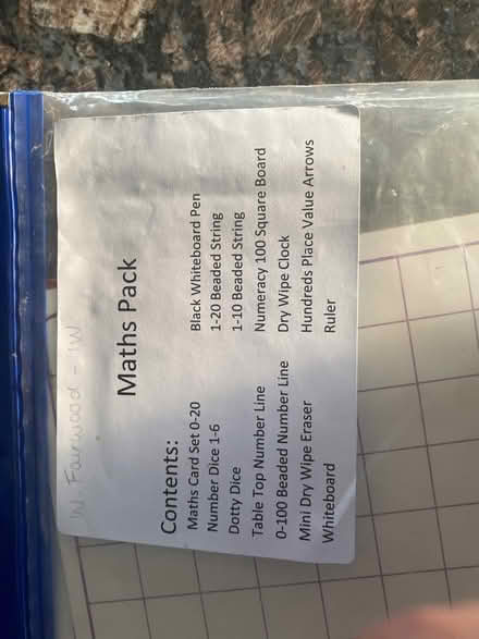 Photo of free Year 1 maths pack (BB7, Mitton, clitheroe) #1